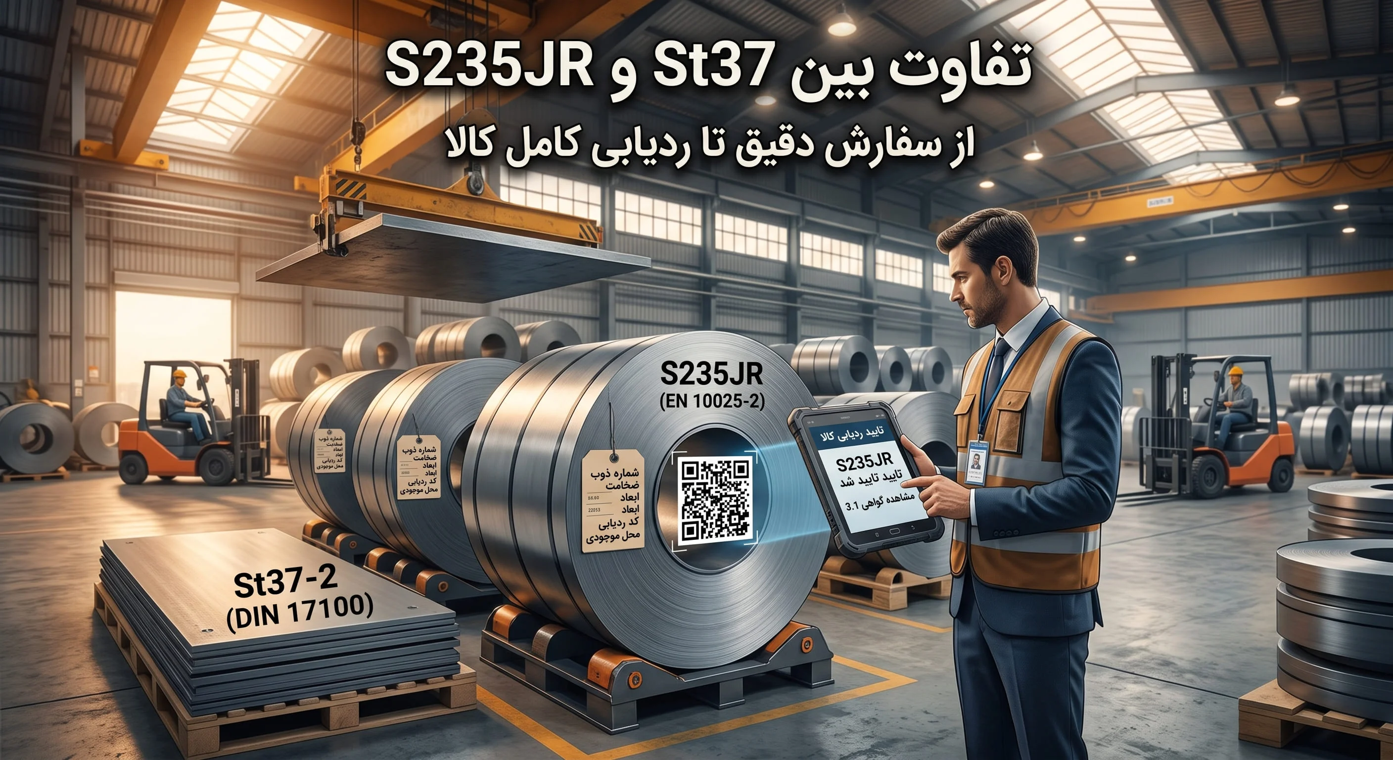 تفاوت بین St37 و s235jr؛ معادل‌سازی، استاندارد و نکات خرید در سال 1405